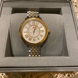 Michele Serein mid diamond dial watch